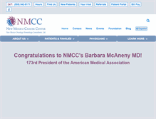 Tablet Screenshot of nmcancercenter.org